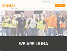 Tablet Screenshot of liuna.org
